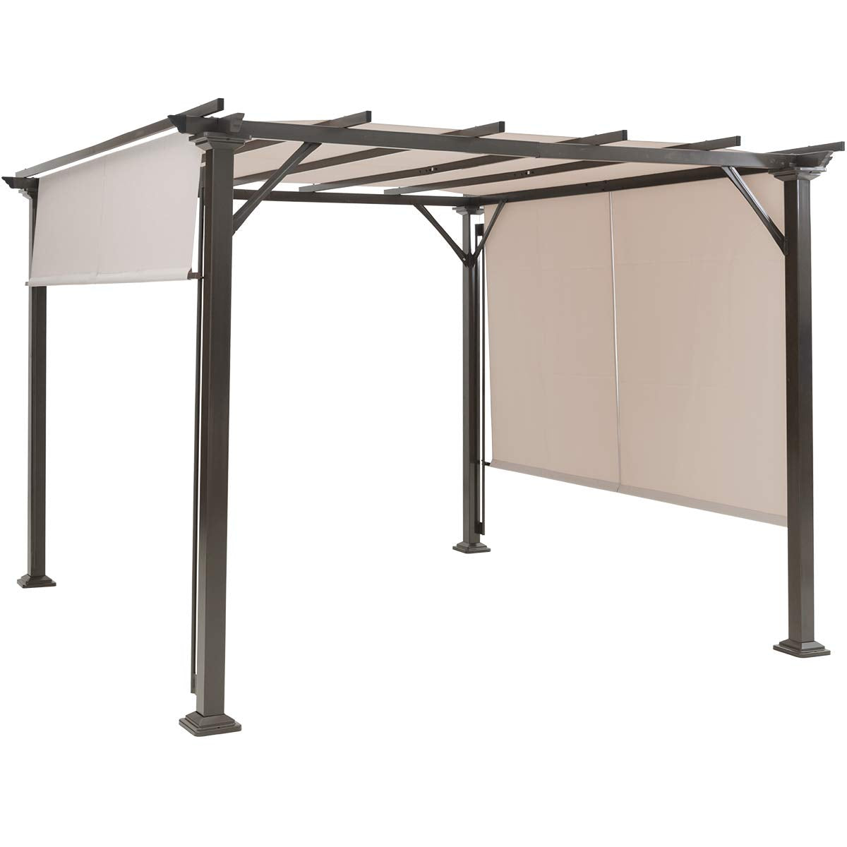 Tangkula 2PCS 16x4 Ft Universal Replacement Canopy for Pergola Structure